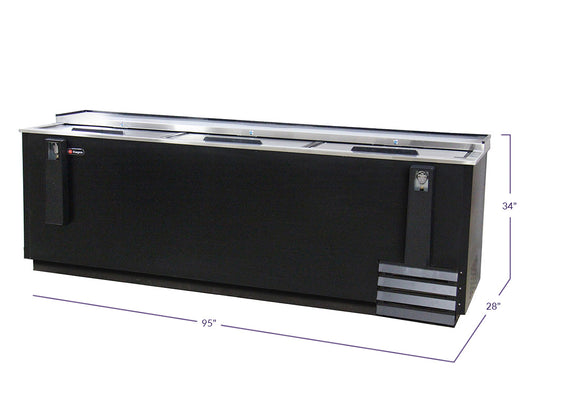 Kegco Commercial Horizontal Bottle Cooler - 28 cu. ft. Capacity Model: XCD-2695B