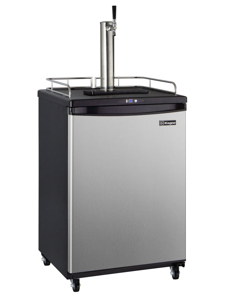 Kegco 24" Wide Kombucha Single Tap Stainless Steel Commercial Kegerator - KOM163S-1NK