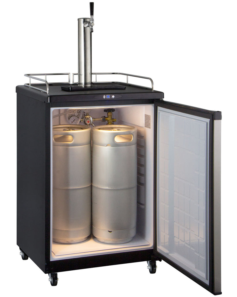 Kegco 24" Wide Kombucha Single Tap Stainless Steel Commercial Kegerator - KOM163S-1NK