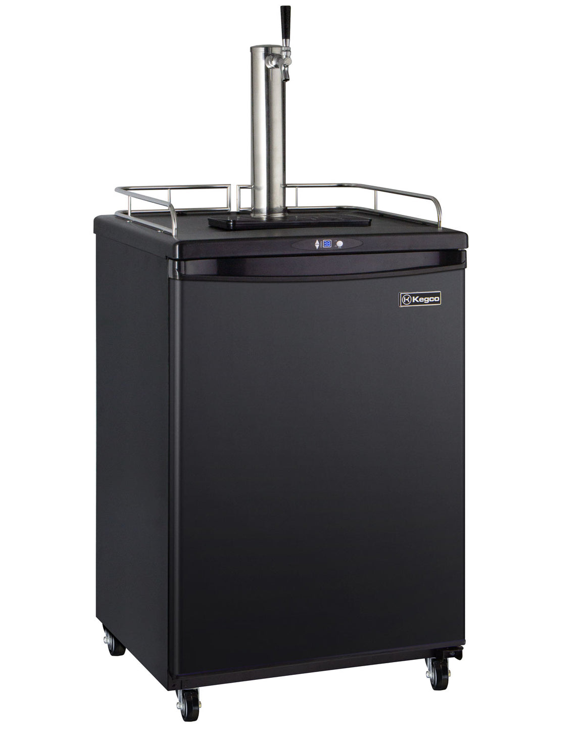 Kegco 24" Wide Black Commercial/Residential Kegerator - Cabinet Only - ZCK-163B