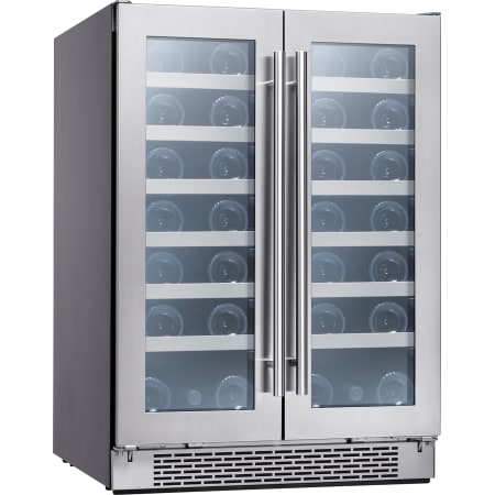 Zephyr Presrv™ 24 Inch Wide 42 Bottle Capacity Built-In or Free Standing Wine Cooler with Active Cooling and PreciseTemp - PRW24C32BG - Wine Cooler City