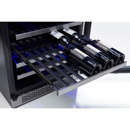 Zephyr Presrv™ 24 Inch Wide 148 Bottle Capacity Built-In or Free Standing Wine Cooler with Active Cooling and PreciseTemp - PRW24F01BG